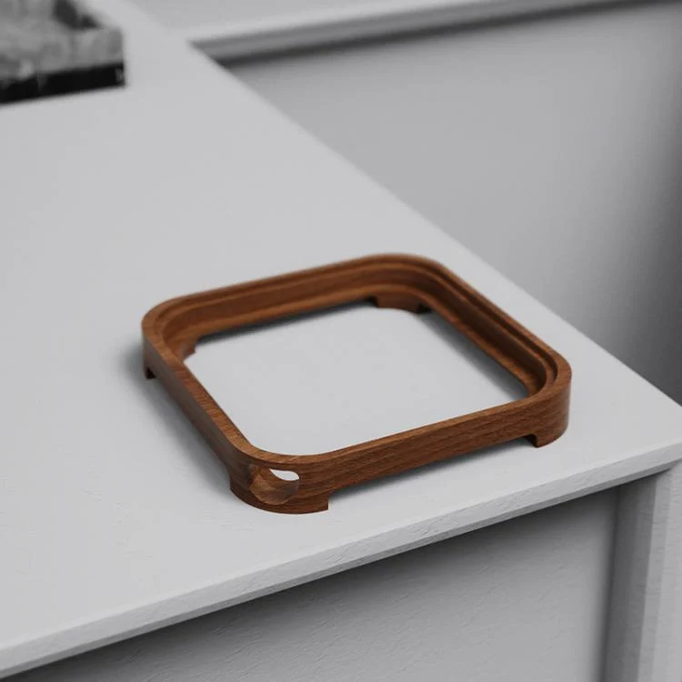 For MAC Mini M4 Wooden Desktop Host Bracket Base Heat Dissipation Rack