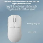Ajazz AJ139 Pro Gaming Mouse Lightweight PAW3395 Wireless 2.4G + Wired Dual Mode Computer Mouse - Image 5