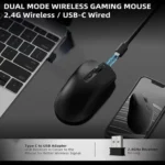 Ajazz AJ139 Pro Gaming Mouse Lightweight PAW3395 Wireless 2.4G + Wired Dual Mode Computer Mouse - Image 8