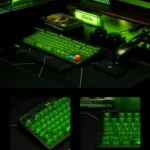 8BitDo Retro87 Mechanical Keyboard Retro RGB Lighting Green Transparent Keyboard With Large Keys - Image 2