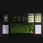 8BitDo Retro87 Mechanical Keyboard Retro RGB Lighting Green Transparent Keyboard With Large Keys - Image 13