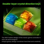 8BitDo Retro87 Mechanical Keyboard Retro RGB Lighting Green Transparent Keyboard With Large Keys - Image 5