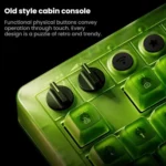 8BitDo Retro87 Mechanical Keyboard Retro RGB Lighting Green Transparent Keyboard With Large Keys - Image 6