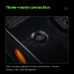 8BitDo Retro R8 Green Translucent Wireless Mouse With Charging Base - Image 5