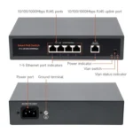 Waveshare 120W Industrial 4-Ports Gigabit Ethernet PoE Switch - Image 4