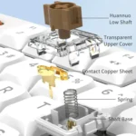 Ajazz AKP815 81 Keys Wired Mechanical Keyboard RGB Backlit LCD Screen Visual Programming Custom Driver Gaming Keyboard - Image 12