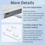 Ajazz AKP815 81 Keys Wired Mechanical Keyboard RGB Backlit LCD Screen Visual Programming Custom Driver Gaming Keyboard - Image 14