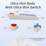 Ajazz AKP815 81 Keys Wired Mechanical Keyboard RGB Backlit LCD Screen Visual Programming Custom Driver Gaming Keyboard - Image 7