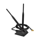 2.4G/5G Dual-Band Antenna with 2 RP-SMA Male Connector Wireless WIFI Router Network Card High Gain Extension Antenna - Image 2