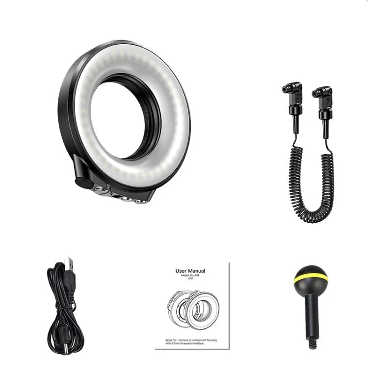 Sea Frogs SL-108 40m/130FT Underwater Photography Macro Ring Light