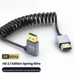 8K 60HZ HDMI 2.1 Spring Cable 0.5m Length - Image 3