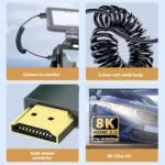 8K 60HZ HDMI 2.1 Spring Cable 0.5m Length - Image 5