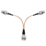 F-Splitter Coaxial RF Cable F Male To Dual Female Splitter - Image 3