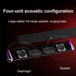 Havit M15 RGB Lighting Effect Dual Speaker Stereo Desktop Computer Wired Speaker - Image 4