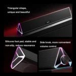 Havit M15 RGB Lighting Effect Dual Speaker Stereo Desktop Computer Wired Speaker - Image 7