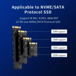 Blueendless M.2 Nvme/Sata Dual-Protocol Hard Disk Box HUB - Image 4