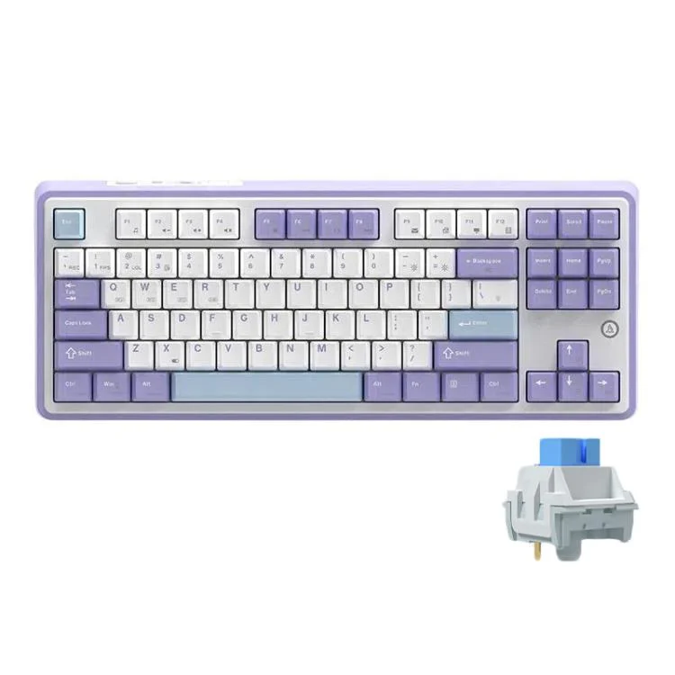 Ajazz AK870 Wireless Bluetooth Tri-mode Mechanical Keyboard RGB DIY Custom Hot Swap Gaming Keyboard