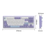 Ajazz AK870 Wireless Bluetooth Tri-mode Mechanical Keyboard RGB DIY Custom Hot Swap Gaming Keyboard - Image 3