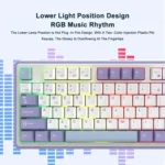 Ajazz AK870 Wireless Bluetooth Tri-mode Mechanical Keyboard RGB DIY Custom Hot Swap Gaming Keyboard - Image 5