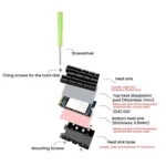 FinalCool M.2 2242 SSD Solid State Drive Heat Sink Aluminum Radiator - Image 7