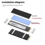 FinalCool M.2 2280 NVMe SSD Heat Sink Solid State Drive Radiator - Image 4