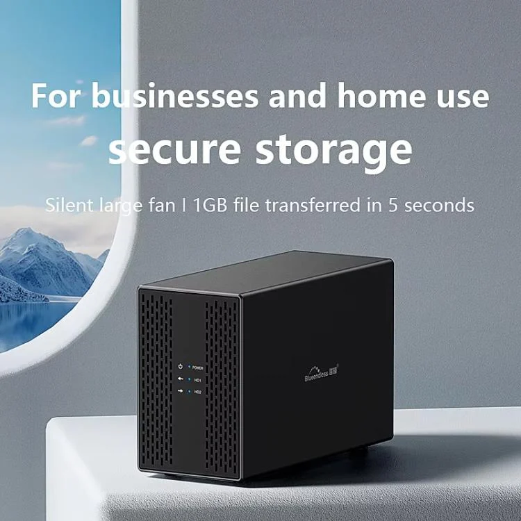 TBD06058295_B2.webp Blueendless DB3502F USB3.0/Type-C Non-array 2.5/3.5-inch Dual-Bay Mobile Hard Disk Box - Image 3