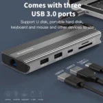 Blueendless Multifunctional Type-C HD Gigabit Network Docking Station - Image 3