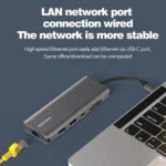 Blueendless Multifunctional Type-C HD Gigabit Network Docking Station - Image 4