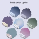 3pcs / Set Cloudy Gradient Memory Foam Silicone Wrist And Keyboard Mouse Pad - Image 5