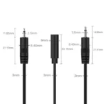 Mono Cable 2Pin AUX Single Head Cable Speaker Audio Power Cord Audio Cord, Length: 25cm - Image 3