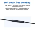 Mono Cable 2Pin AUX Single Head Cable Speaker Audio Power Cord Audio Cord, Length: 25cm - Image 6