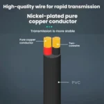 Mono Cable 2Pin AUX Single Head Cable Speaker Audio Power Cord Audio Cord, Length: 25cm - Image 8