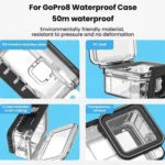 TELESIN For GoPro HERO8 Black 50m Waterproof Protective Case Diving Case Sports Camera Accessories - Image 5
