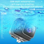 TELESIN For GoPro HERO8 Black 50m Waterproof Protective Case Diving Case Sports Camera Accessories - Image 6