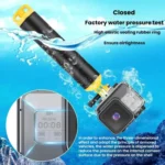 TELESIN For GoPro HERO8 Black 50m Waterproof Protective Case Diving Case Sports Camera Accessories - Image 8