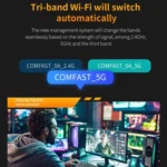 COMFAST CF-987BE Tri-band 6500Mbps WiFi7 USB 3.0 Wireless Network Adapter - Image 4