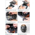 TELESIN Sports Camera Motorcycle Helmet Chin Mount Bracket For GoPro HERO Series / DJI Osmo Action / Insta360 - Image 15