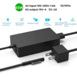 For Microsoft Surface Laptop 65W 15V 4A Fast Charger With 5V 1A  USB-A Port AC Adapter - Image 2