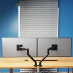 17-32 Inch Dual Monitor Mount Gas Spring 360 Degree Heavy Duty Floating Desk Arm - Image 2
