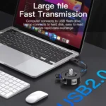 Mindpure US018 Computer Expansion USB2.0 4 Ports HUB - Image 6