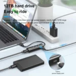 To 4-port USB3.0 Long Hub Docking Station Splitter - Image 3