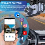 WIFI Connected 4K Three-Lens Car Driving Recorder - Image 5