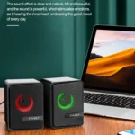 T-WOLF S3 USB/3.5mm Desktop Speakers For Phone / PC / Laptop Dual Diaphragm Subwoofer Sound System - Image 3