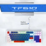 T-WOLF  TF610 USB-C/Type-C Wired 98 Keys Keyboard and Mouse Combo Dual-Tone Keycaps Gaming Set - Image 5