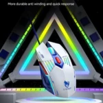 T-WOLF  TF610 USB-C/Type-C Wired 98 Keys Keyboard and Mouse Combo Dual-Tone Keycaps Gaming Set - Image 7