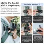 aMagisn 360-degree Rotation Ball Head Backpack Clip for Camera & Smartphone - Image 5
