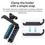 aMagisn 360-degree Rotation Ball Head Backpack Clip for Camera & Smartphone - Image 6