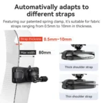 aMagisn 360-degree Rotation Ball Head Backpack Clip for Camera & Smartphone - Image 7