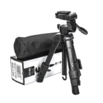 YUNTENG VCT-608 Adjustable Camera Tripod 11.8-25.4 Inch With 360 Degree Rotating 3-Way Pan Head & Gravity Hook - Image 9