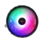 EVESKY  12cm RGB LED CPU Cooler with Dual Copper Heat Pipes Quiet Fan for Desktop Computers - Image 3